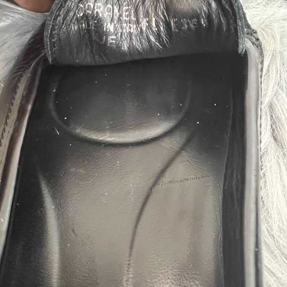 BALLY BLACK Womens Loafers Signature Striped Ribbon Horsebit Loafers Sz US 6 - Picture 12 of 12